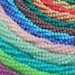 CRISTAL CAUCHO 8MM METELIZADO