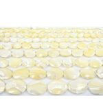 NACAR OVALADO BLANCO Y MARRON MOP 15X20 MM A 22X33MM