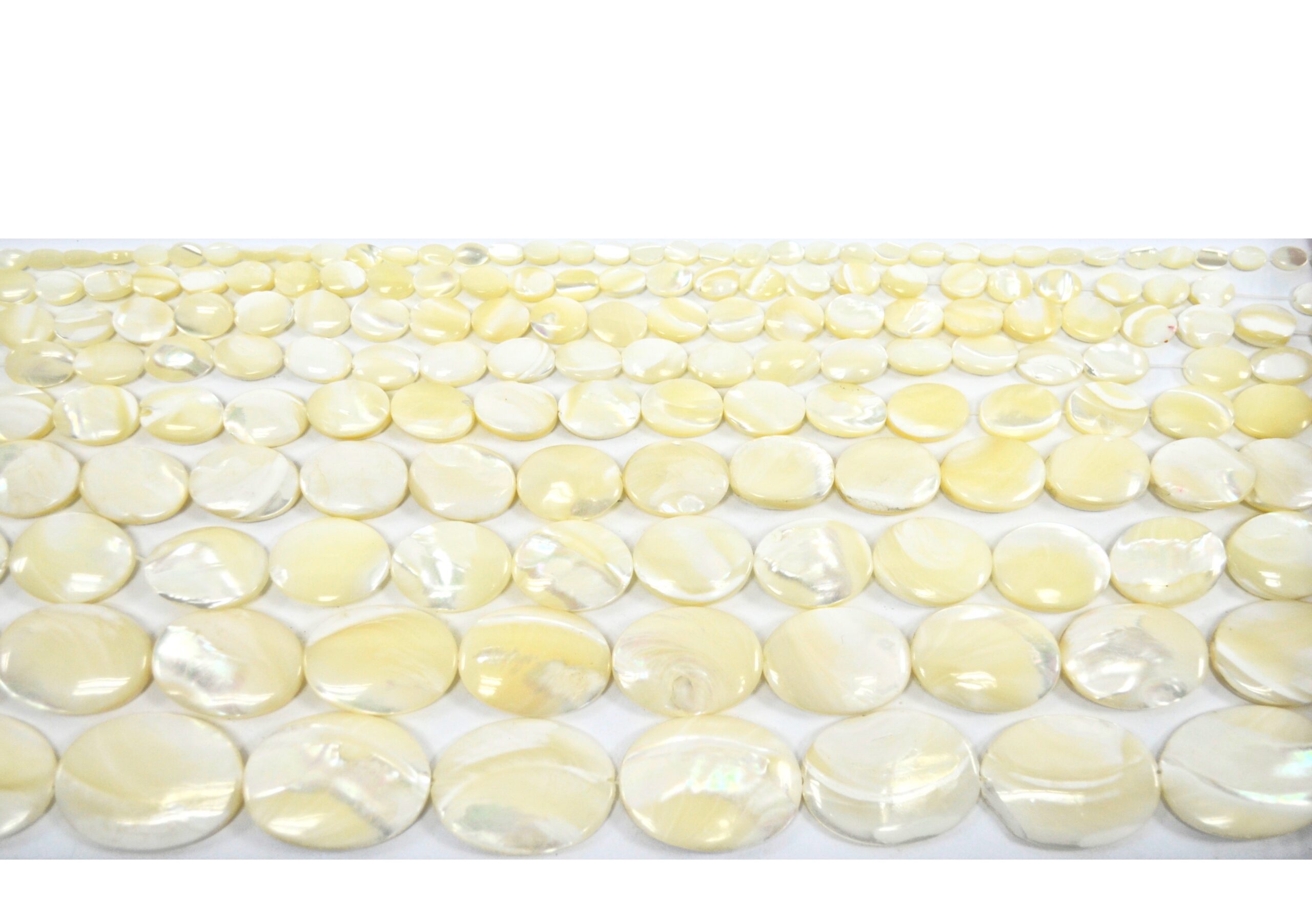 671800 040 NACAR OVALADO BLANCO Y MARRON MOP 15X20 MM A 22X33MM - Imagen 1