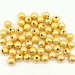 BALIN REDONDO DORADO LIJA 3MM A 8MM