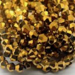 CRISTAL BICONICO 4MM  METALIZADO