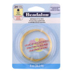 ALAMBRE BEADALON DORADO SATINADO