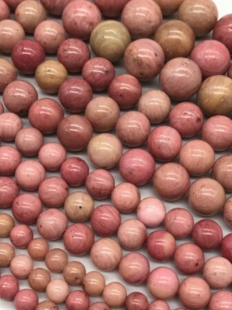 168320-168326 RHODONITE SIN MANCHAS 4MM A 10MM - Imagen 1