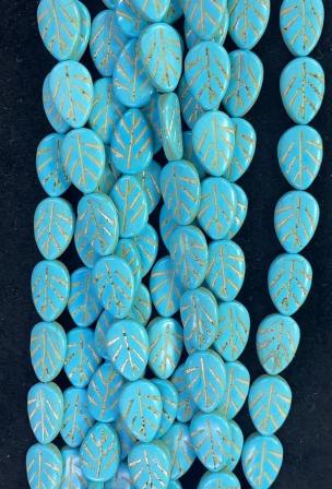 182274-182276 TURQUESA HOJAS CON RAYAS - Imagen 1