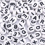 LETRAS PLASTICAS BLANCAS ABECEDARIO