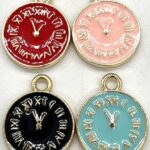 DIJE ZINC REDONDO RELOJ