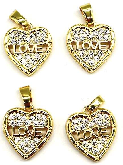 202192 DIJE CORAZON LOVE - Imagen 1