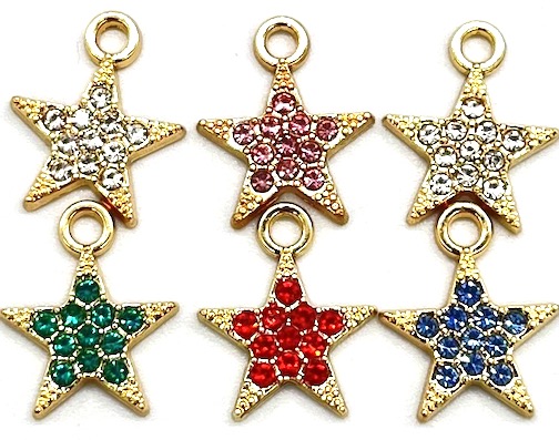 202538 DIJE ZINC ESTRELLA CRISTAL - Imagen 1