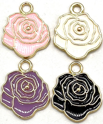 202546 DIJE ZINC ROSAS - Imagen 1
