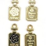 DIJE ZINC RECTANGULO CON FLOR
