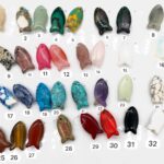 DIJES DE PIEDRA NATURALES SILUETA PEZ 12MM X 25MM